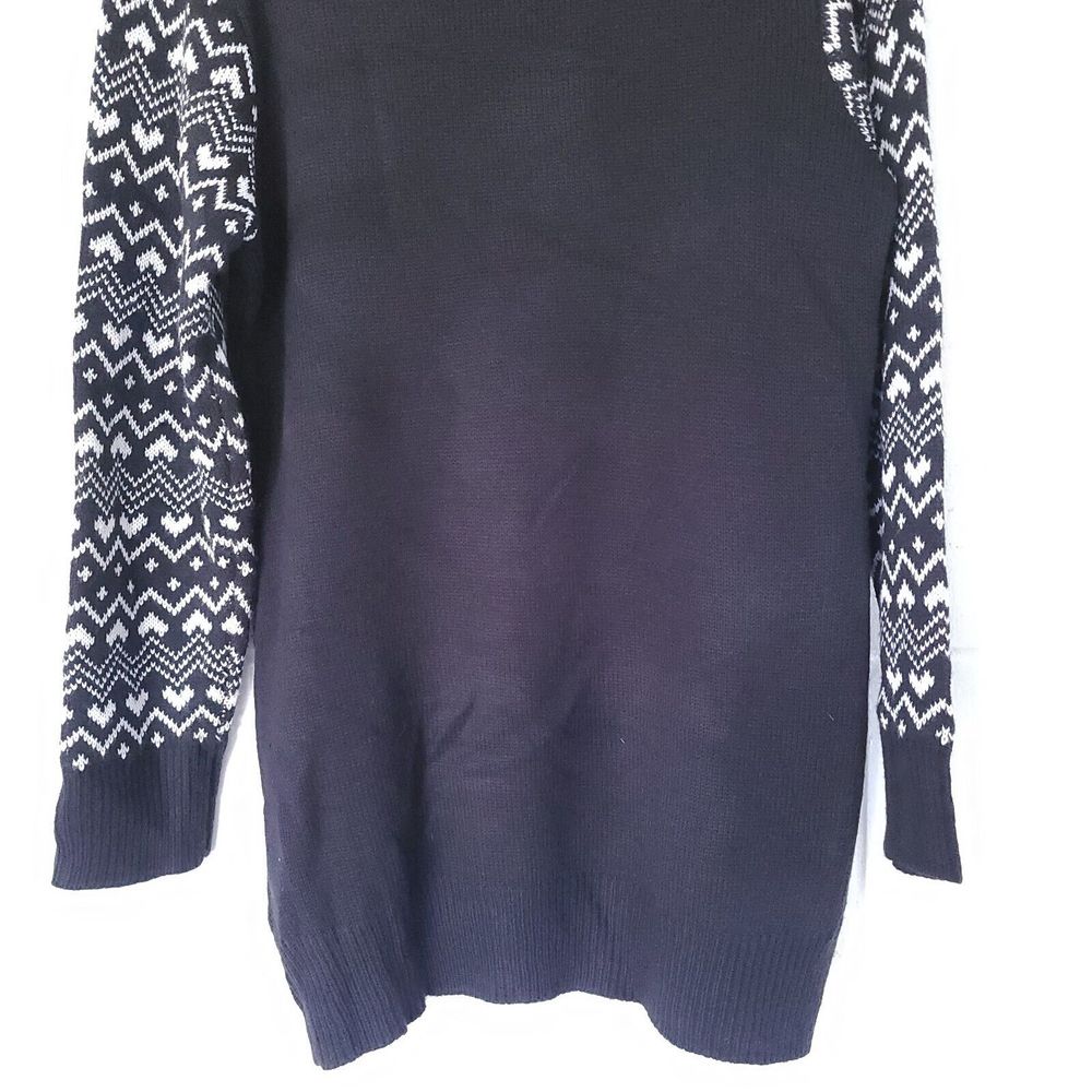 Disney Parks Ugly Christmas Sweater Hoodie Dress Womans Large Minnie Mouse Ears - Picture 16 of 16